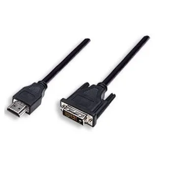 Cable para Monitor HDMI Macho a DVI-D 24+1 Macho - Negro - 1.8mts - 372503