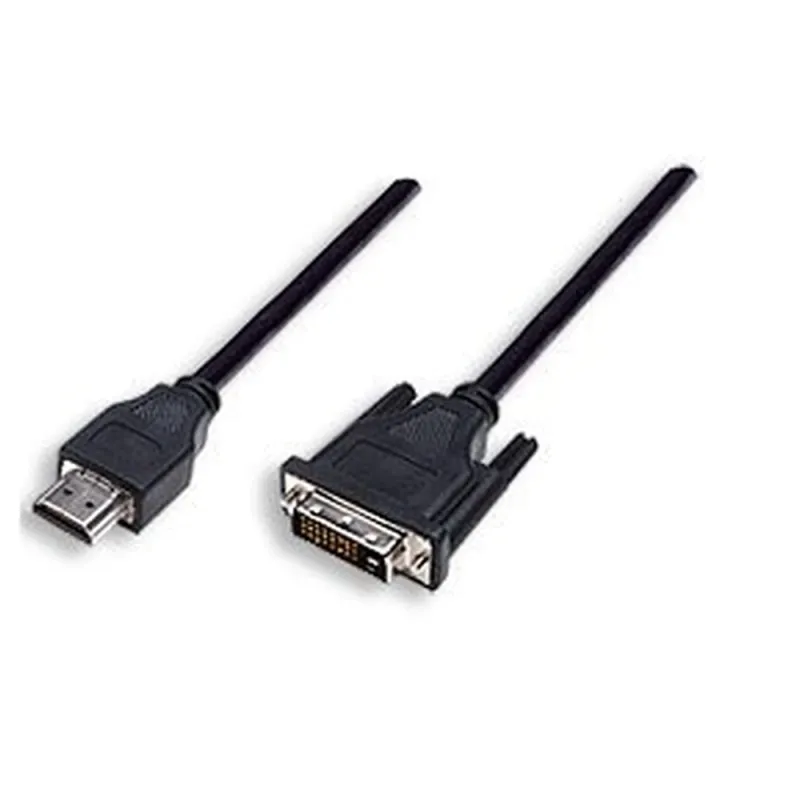 Cable para Monitor HDMI Macho a DVI-D 24+1 Macho - Negro - 1.8mts - 372503