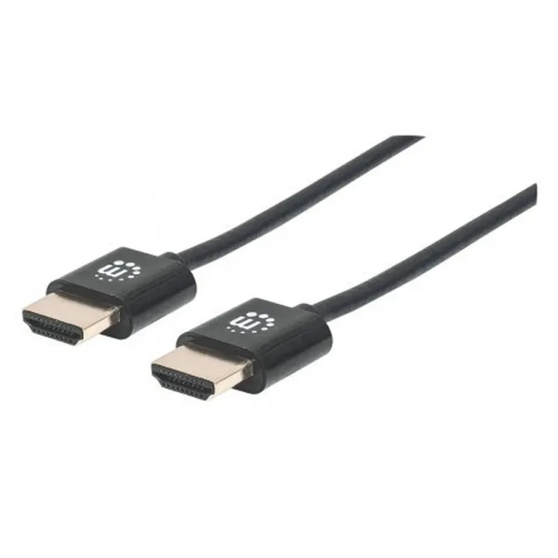 Cable HDMI Manhattan Ultradelgado - Macho/Macho - 1.8m - Negro - 394369