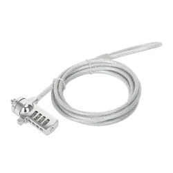 Candado de Seguridad Manhattan 440448 - Combinación - 4 Dígitos - 2 m - Plata - 440448