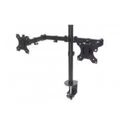 Soporte para Monitores Manhattan 461528 - Universal - Hasta 8 Kg - VESA 75 x 75mm - Negro - 461528 Soporte para Monitores Manhattan 461528 - Universal - Hasta 8 Kg - VESA 75 x 75mm - Negro - 461528