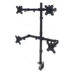 Soporte Manhattan 461566 - 13" a 32" - Para 4 Monitores - Hasta 32Kg - 461566