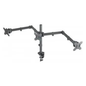 Soporte Manhattan 461658 - 13" a 27" - Soporta 7Kg - Para 3 Monitores - Movimiento Articulado - 461658