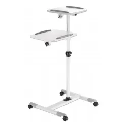 Soporte de Piso Manhattan 461726 - Soporta 10Kg - Para Proyector y Laptop - Móvil - 461726