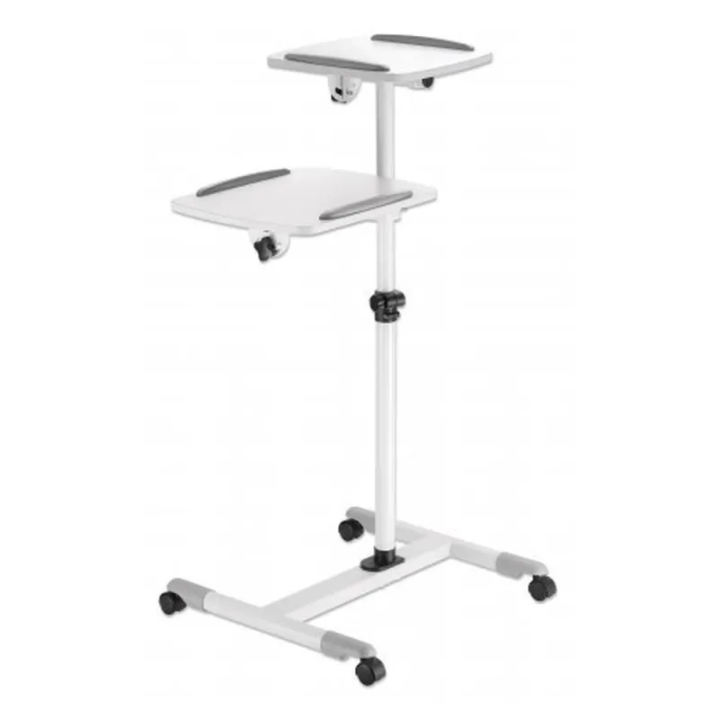 Soporte de Piso Manhattan 461726 - Soporta 10Kg - Para Proyector y Laptop - Móvil - 461726