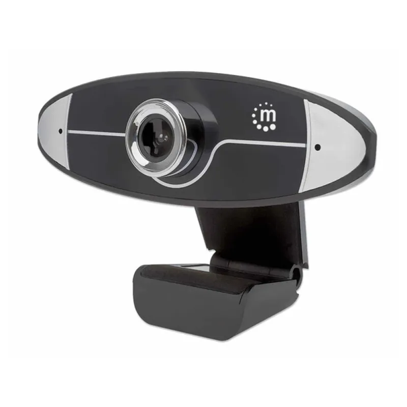 Cámara Web Manhattan 462013 - 720p - USB - Micrófono - Negro  - 462013