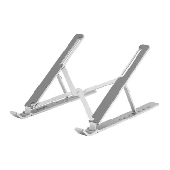 Base para Laptop Manhattan 462617 - 15.6" - Ajustable - Plata - 462617