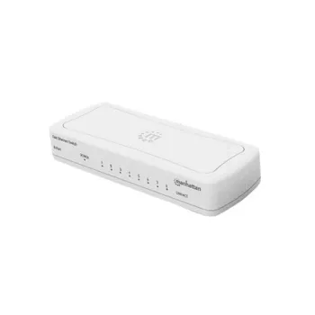 Switch Manhattan - 8 Puertos - Fast Ethernet - No Gestionado - Blanco - 560689