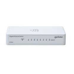 Switch Manhattan - 8 Puertos Gigabit - Blanco - 560702 Switch Manhattan - 8 Puertos Gigabit - Blanco - 560702