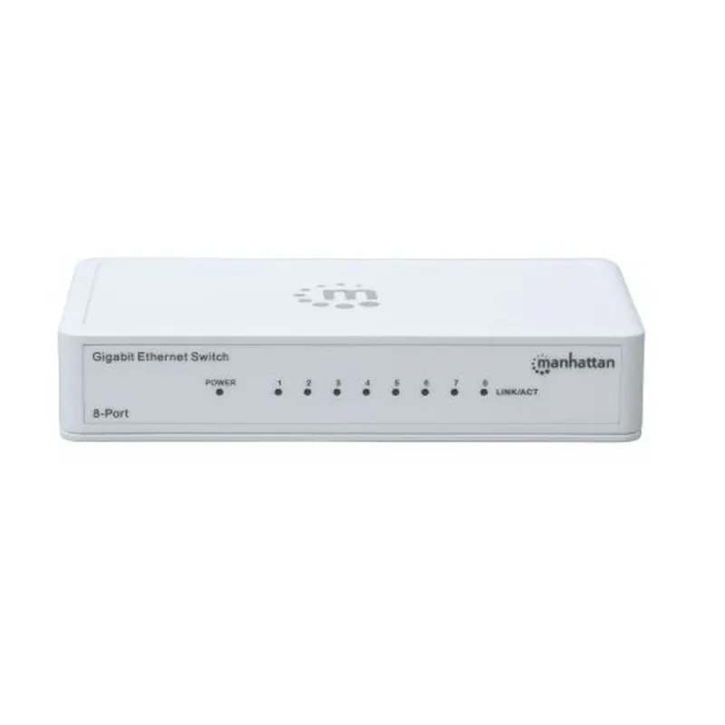 Switch Manhattan - 8 Puertos Gigabit - Blanco - 560702