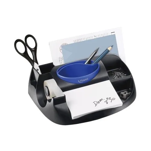Organizador de Escritorio Maped - 8 Compartimentos - Negro - 3154145751000 Organizador de Escritorio Maped - 8 Compartimentos - Negro - 3154145751000