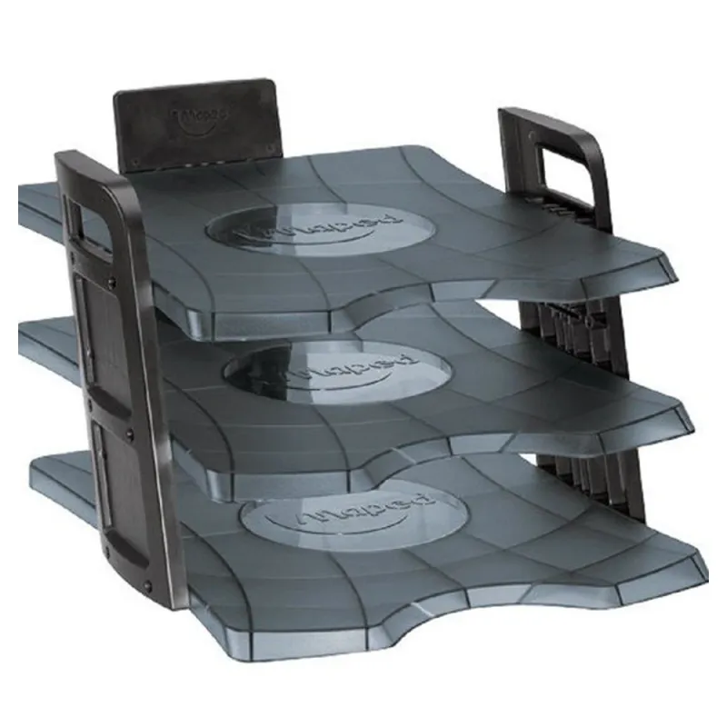 Charola Maped 3154147550144 - Apilable - 26.5 x 30.5 cm - Gris Humo - 3154147550144