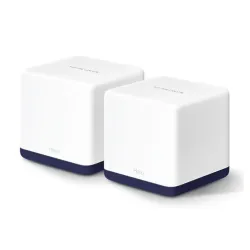 Sistema Wi-Fi MERCUSYS HALO H50G - 2.4/5GHz - 600/1300Mbps - 3x RJ-45 - Antena Interna - 2 Piezas - Halo H50G(2-pack)