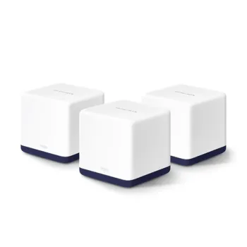 Sistema Wi-Fi MERCUSYS HALO H50G - 2.4/5GHz - 600/1300Mbps - 3x RJ-45 - Antena Interna - 3 Piezas - Halo H50G(3-pack)