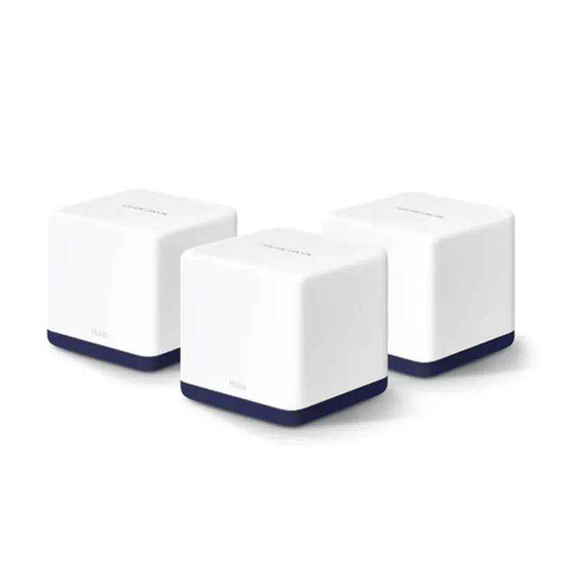 Sistema Wi-Fi MERCUSYS HALO H50G - 2.4/5GHz - 600/1300Mbps - 3x RJ-45 - Antena Interna - 3 Piezas - Halo H50G(3-pack)