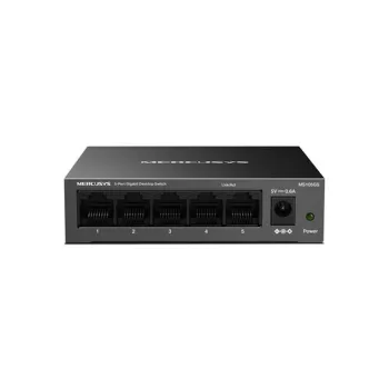 Switch Mercusys MS105GS - Gigabit Ethernet - 5 Puertos - No Gestionado - MS105GS