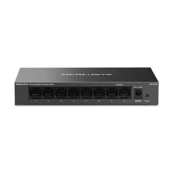 Switch Mercusys MS108GS - Gigabit Ethernet - 8 Puertos - No Gestionado  - MS108GS
