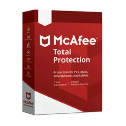 Antivirus McAfee Total Protection - 10 Dispositivos - 1 Año - Caja - MTP00LNRXRDA Antivirus McAfee Total Protection - 10 Dispositivos - 1 Año - Caja - MTP00LNRXRDA