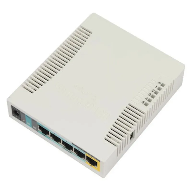 Punto de Acceso MikroTik RB951Ui-2HnD - 2,4 GHz - 100 Mbit/s - 5x RJ-45 - RB951UI-2HND