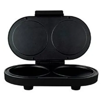 Parrilla MIRATI HOME MBP01N - 1000W - Doble Parrilla - para Hot Cakes - Negro - MBP01N