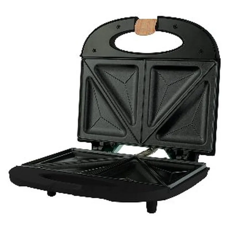 Sandwichera MIRATI HOME MBS01N - 750W - Doble Parrilla - Negro - MBS01N