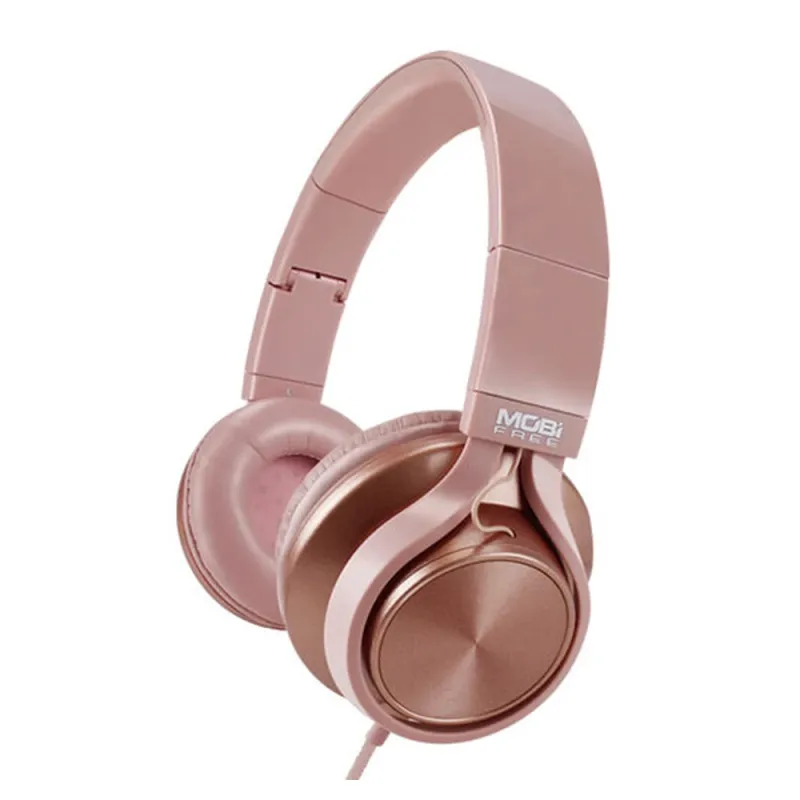 Audífonos MobiFree MB-02011 - Alámbrico - Micrófono - 3.5 mm - 1.2 M - Rosa - MB-02011
