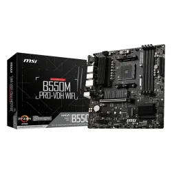 Tarjeta Madre MSI B550M PRO-VDH WIFI - Socket AM4 - 4xDDR4 - 1866/4400 MHz - HDMI - VGA - M.2 - USB 2.0/3.2 - Micro ATX - B550M PRO-VDH WIFI Tarjeta Madre MSI B550M PRO-VDH WIFI - Socket AM4 - 4xDDR4 - 1866/4400 MHz - HDMI - VGA - M.2 - USB 2.0/3.2 - Micro ATX - B550M PRO-VDH WIFI