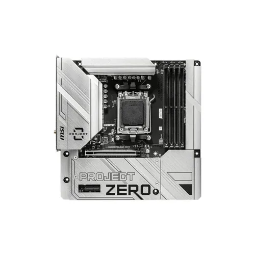 Tarjeta Madre MSI B650M PROJECT ZERO - Socket AM5 - 4xDDR5 - 4800/6400/7600MHz - HDMI - DisplayPort - USB 2.0/3.2 - Micro ATX - B650M PROJECT ZERO Tarjeta Madre MSI B650M PROJECT ZERO - Socket AM5 - 4xDDR5 - 4800/6400/7600MHz - HDMI - DisplayPort - USB 2.0/3.2 - Micro ATX - B650M PROJECT ZERO