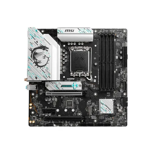 Tarjeta Madre MSI B760M GAMING PLUS WIFI - Socket 1700 - 4x DDR5 - 4800/5800/6800 MHz - HDMI - DisplayPort - USB 2.0/3.2 - Micro ATX - B760M GAMING PLUS WIFI