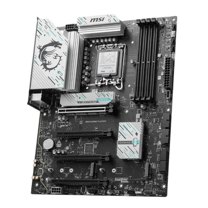 Tarjeta Madre MSI B860 GAMING PLUS WIFI - Socket LGA 1851 - 4x DDR5 - 8800 MT/s - HDMI - DisplayPort - USB - B860 GAMING PLUS WIF