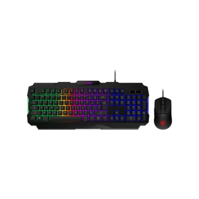 Kit Gamer MSI FORGE GK100 COMBO LS - Teclado - Mouse - RGB - Alámbrico - Español - FORGE GK100 COMBO LS