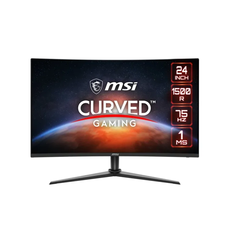 Monitor Gamer MSI G243CV - 23.6" - Full HD - 75Hz - HDMI - DisplayPort - Curvo - G243CV