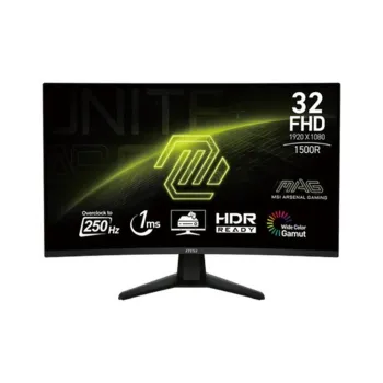 Monitor Gamer MSI MAG 32C6X - 32" - Full HD - 250Hz - HDMI - DisplayPort - Curvo - MAG 32C6X