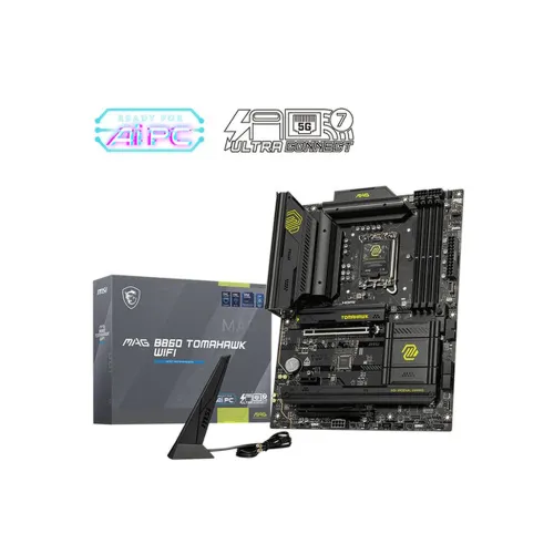 Tarjeta Madre MSI MAG B860 TOMAHAWK WIFI - Socket 1851 - 4xDDR5 - 4800/6400/9200MHz - HDMI - DisplayPort - ATX - MAG B860 TOMAHAWK WIFI Tarjeta Madre MSI MAG B860 TOMAHAWK WIFI - Socket 1851 - 4xDDR5 - 4800/6400/9200MHz - HDMI - DisplayPort - ATX - MAG B860 TOMAHAWK WIFI