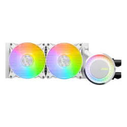 Enfriamiento Líquido MSI MAG CORELIQUID E240 - 2 Ventiladores - 3000 RPM - ARGB - Blanco - MAG CORELIQUID E240 WHITE