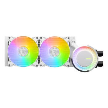 Enfriamiento Líquido MSI MAG CORELIQUID E240 - 2 Ventiladores - 3000 RPM - ARGB - Blanco - MAG CORELIQUID E240 WHITE