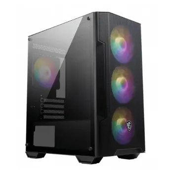 Gabinete Gamer MSI MAG FORGE M100A - Mini Torre - Micro-ATX/Mini-ITX - 3x Ventilador Frontal - Panel Lateral - MAG FORGE M100A