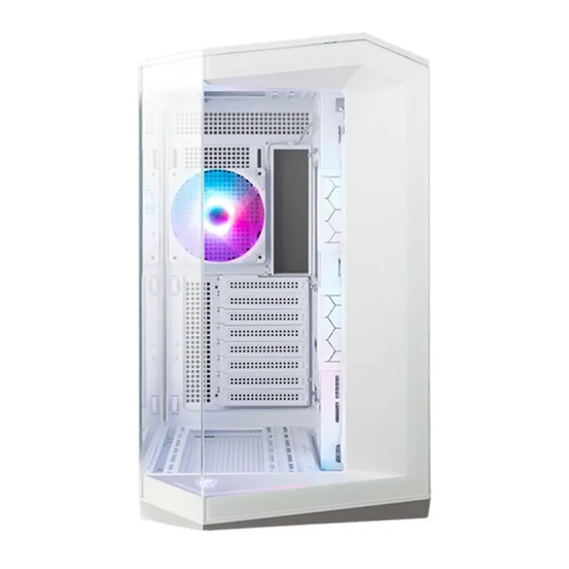 Gabinete Gamer MSI MAG PANO 100R PZ WHITE - Media Torre - ATX/Micro-ATX/Mini-ITX - 4 Ventiladores - Panel Lateral - Blanco - MAG PANO 100R PZ WHITE