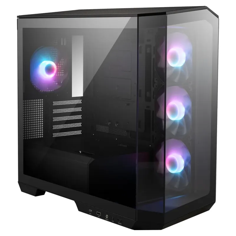 Gabinete Gamer MSI MAG Pano M100R PZ - Micro Torre - M-ATX/ITX - 4 Ventiladores - Panel Lateral - MAG PANO M100R PZ