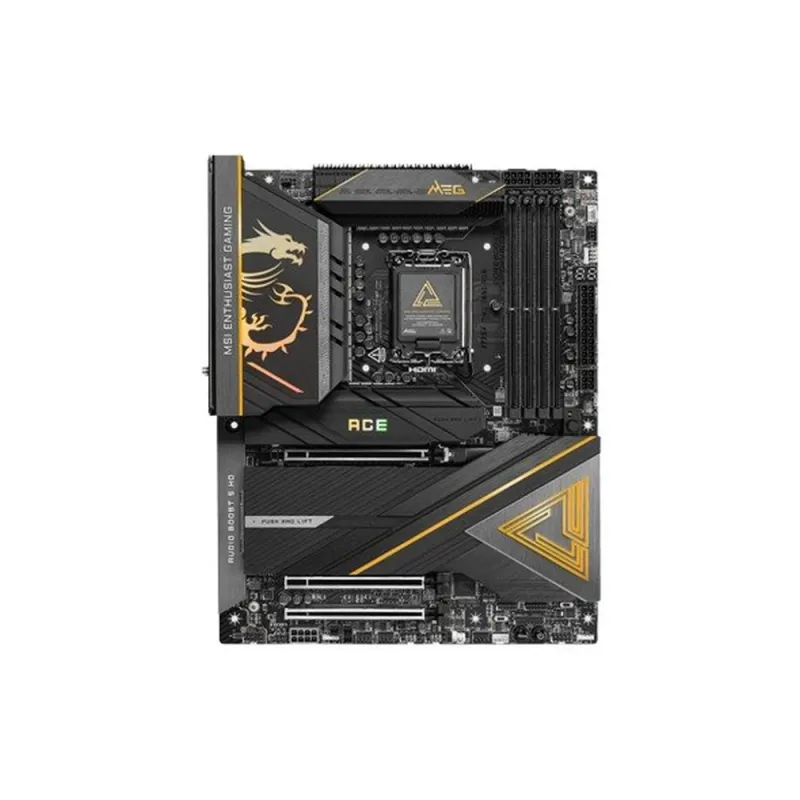 Tarjeta Madre MSI MEG Z890 ACE - Socket LGA 1851 - 4x DDR5 - 4800/6400(OC)9200(OC) MT/s - HDMI - DisplayPort - ATX - MEG Z890 ACE