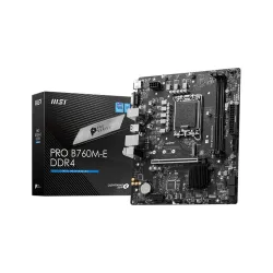 Tarjeta Madre MSI PRO B760M-E DDR4 - Socket 1700 - 2x DDR4 - 2133/3800/4800 MHz - HDMI - VGA - USB 2.0 - Micro ATX - PRO B760M-E DDR4 Tarjeta Madre MSI PRO B760M-E DDR4 - Socket 1700 - 2x DDR4 - 2133/3800/4800 MHz - HDMI - VGA - USB 2.0 - Micro ATX - PRO B760M-E DDR4