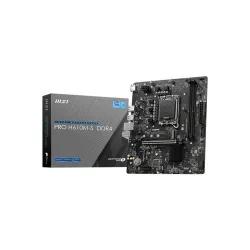Tarjeta Madre MSI PRO H610M-S DDR4 - Socket LGA 1700 - 2xDDR4 - 1886/2800/3200 MHz - HDMI - USB 2.0 - Micro ATX - PRO H610M-S DDR4