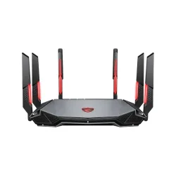 Router MSI RadiX AXE6600 - 2.4/5/6GHz - 574/1201/4804Mbps - 4x RJ-45 - 6 Antenas - RGB - RADIX AXE6600 Router MSI RadiX AXE6600 - 2.4/5/6GHz - 574/1201/4804Mbps - 4x RJ-45 - 6 Antenas - RGB - RADIX AXE6600