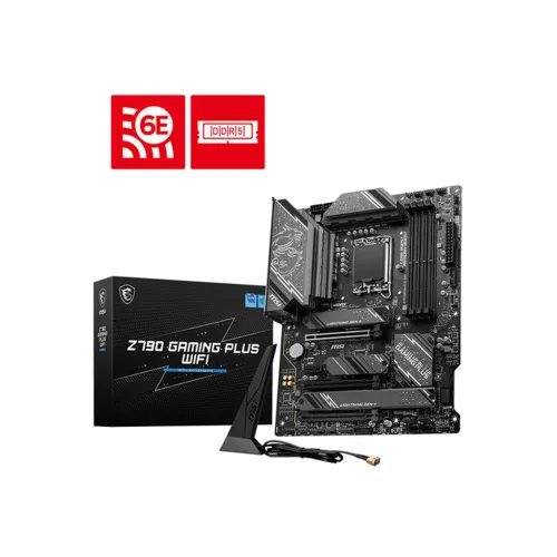 Tarjeta Madre MSI Z790 GAMING PLUS WIFI - Socket 1700 - 4xDDR5 - 5000/6000(OC)7200+(OC) - HDMI - DisplayPort - ATX - Z790 GAMING PLUS WIFI