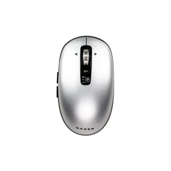 Mouse Naceb Infinity Elemental LS1 - Inalámbrico - USB - 6 Botones - Gris - NA-0131G