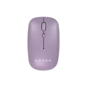 Mouse Naceb NA-0136 - Inalámbrico - USB - Morado - NA-0136M