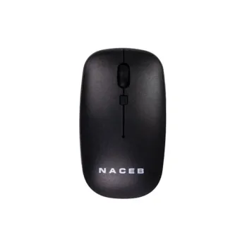 Mouse Naceb NA-0136 - Inalámbrico - USB - Negro - NA-0136N