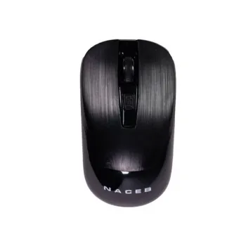 Mouse Naceb NA-0137 - Inalámbrico - USB - Negro - NA-0137N