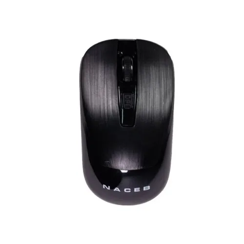 Mouse Naceb NA-0137 - Inalámbrico - USB - Negro - NA-0137N