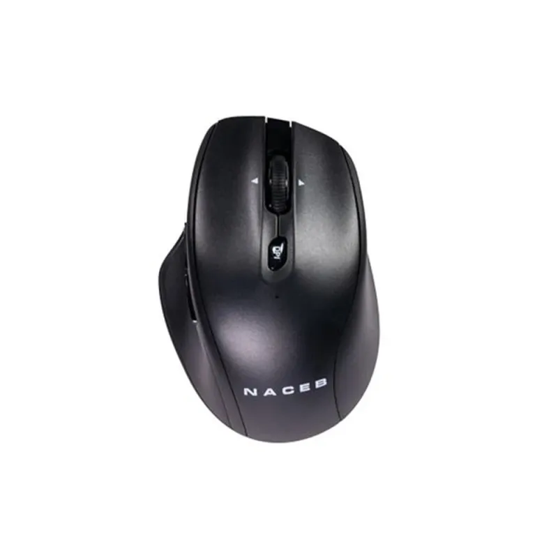 Mouse Naceb NA-0139 - Inalámbrico - USB - 5 Botones - Negro - NA-0139N
